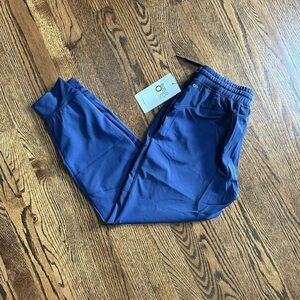 Barco One size small petite new navy scrub pants